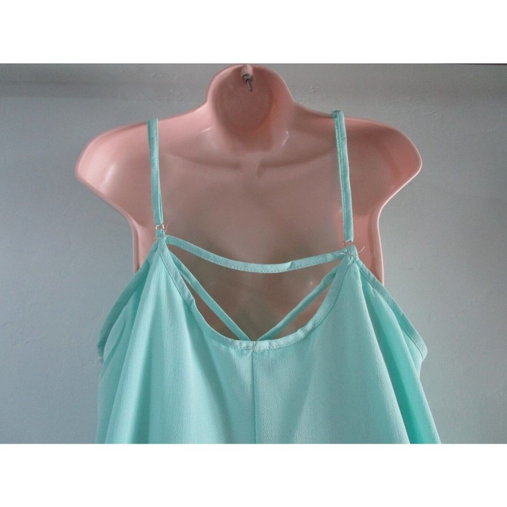 Maze Collection Mint Green XL Dress Side Tail  Partially Lined Poly Crepe NWT - Picture 5 of 12